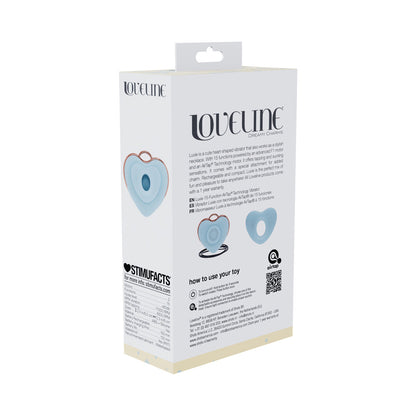 LOVELINE LUVIE AIRTAPTECH RECHARGEABLE VIBRATOR WATERPROOF BLUE