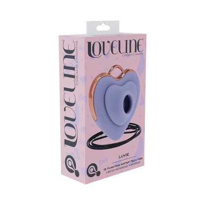 LOVELINE LUVIE AIRTAPTECH RECHARGEABLE VIBRATOR WATERPROOF LAVENDER