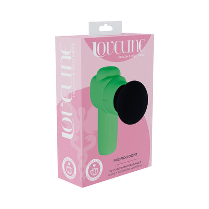 LOVELINE MICROBOOST MASSAGER SILICONE GREEN