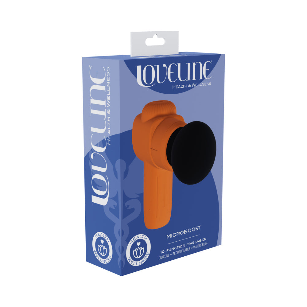 LOVELINE MICROBOOST MASSAGER SILICONE ORANGE