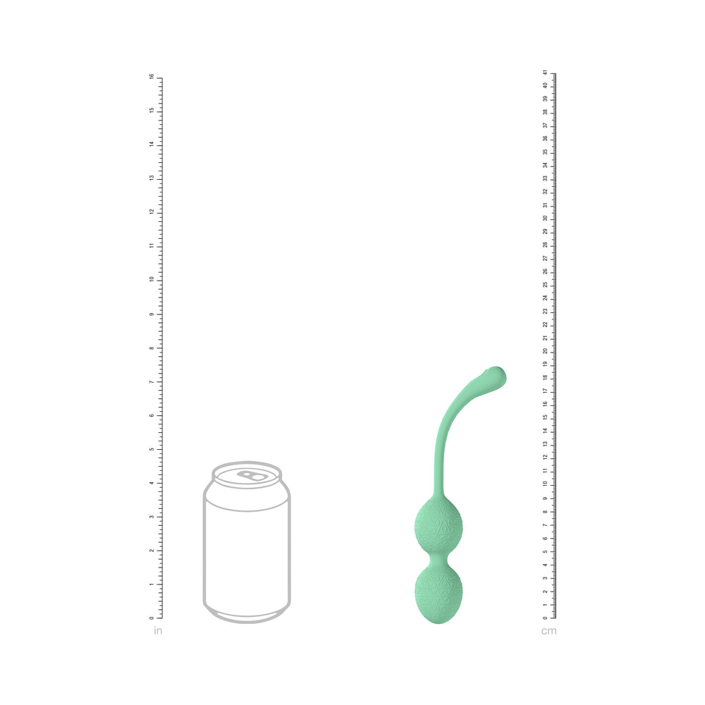 LOVELINE PELVIFIT BEADS KEGEL VIBE WATERPROOF REMOTE GREEN
