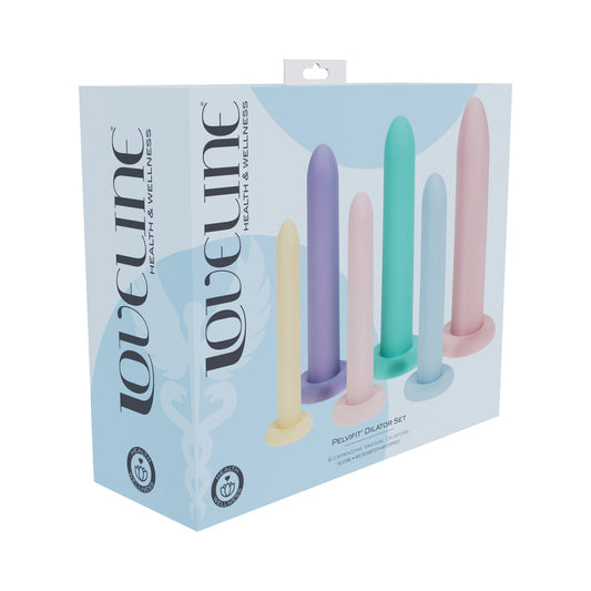 SHOTS - LOVELINE PELVIFIT EXPANDING VAGINAL DILATOR SET SILICONE MULTICOLOR