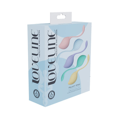 SHOTS - LOVELINE PELVIFIT CONJUNTO KEGEL DE PESAS MÚLTIPLES IMPERMEABLE MULTICOLOR
