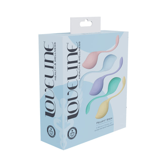 SHOTS - LOVELINE PELVIFIT STEM KEGEL KIT MULTIWEIGHT WATERPROOF MULTICOLOR