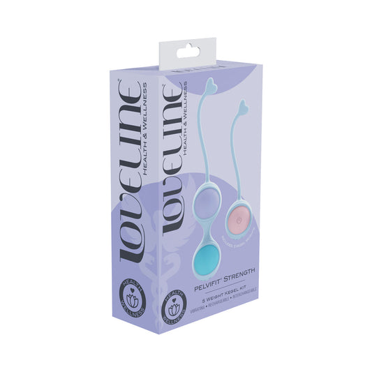 SHOTS - LOVELINE PELVIFIT STRENGTH KEGEL KIT WITH REMOTE PURPLE