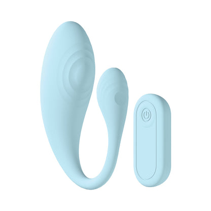 LOVELINE WAVE C-SHAPE VIBE WATERPROOF REMOTE BLUE