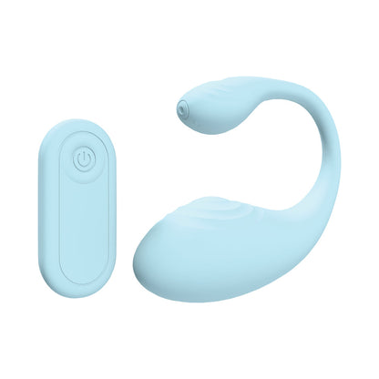 LOVELINE WAVE C-SHAPE VIBE WATERPROOF REMOTE BLUE
