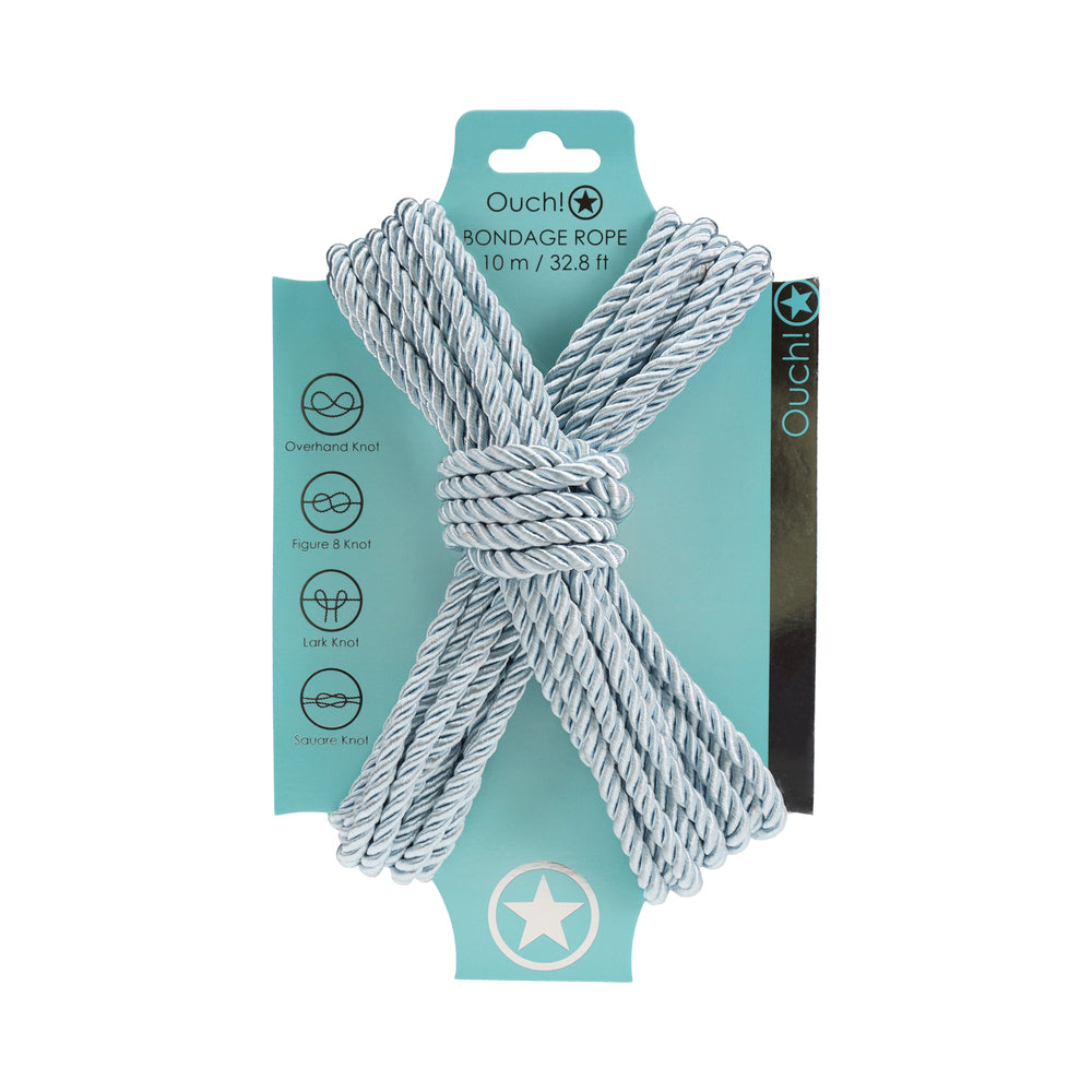 OUCH! BONDAGE ROPE 10 M NYLON POWDER BLUE