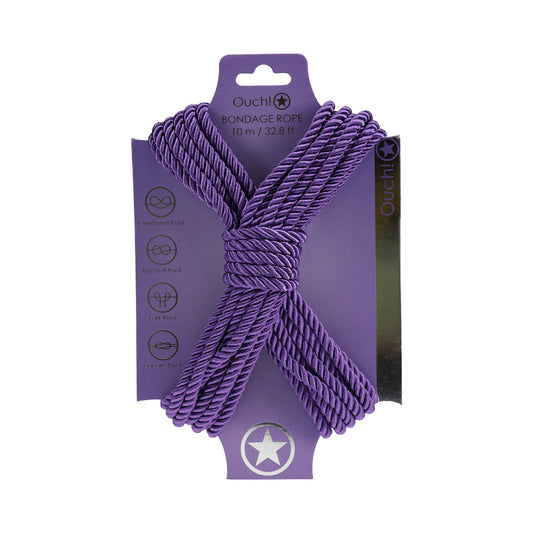 OUCH! BONDAGE ROPE 10 M NYLON PURPLE