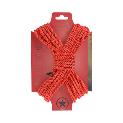 OUCH! BONDAGE ROPE 10 M NYLON RED