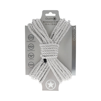 OUCH! BONDAGE ROPE 10 M NYLON SILVER