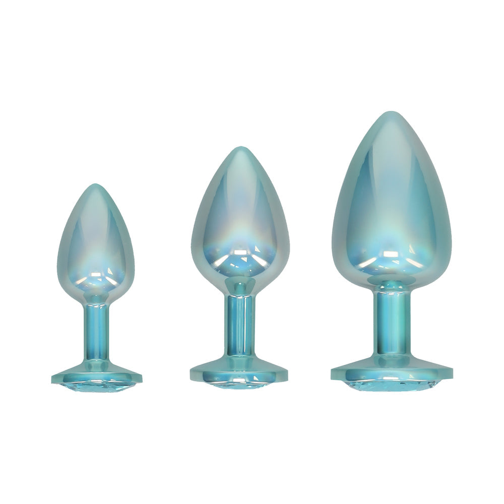 OUCH! INTERNATIONAL PARIS COLLECTION METAL ANAL PLUG SET BLUE
