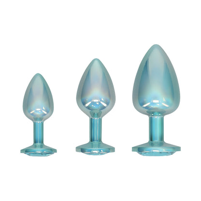 OUCH! INTERNATIONAL PARIS COLLECTION METAL ANAL PLUG SET BLUE