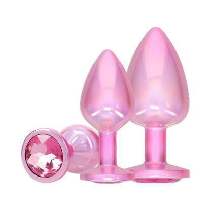 OUCH! INTERNATIONAL PARIS COLLECTION METAL ANAL PLUG SET PINK