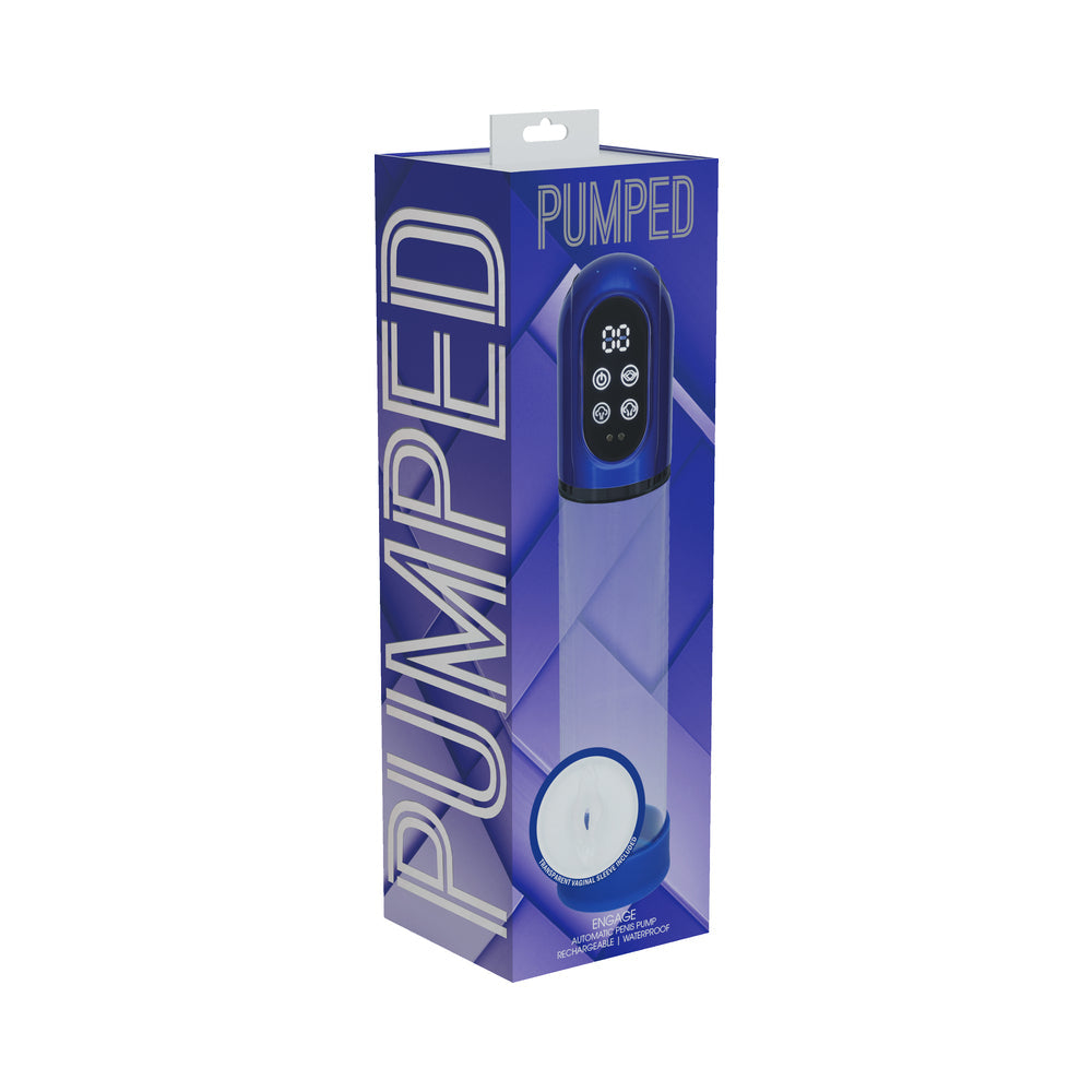 SHOTS - PUMPED ENGAGE AUTOMATIC WATERPROOF METALLIC BLUE
