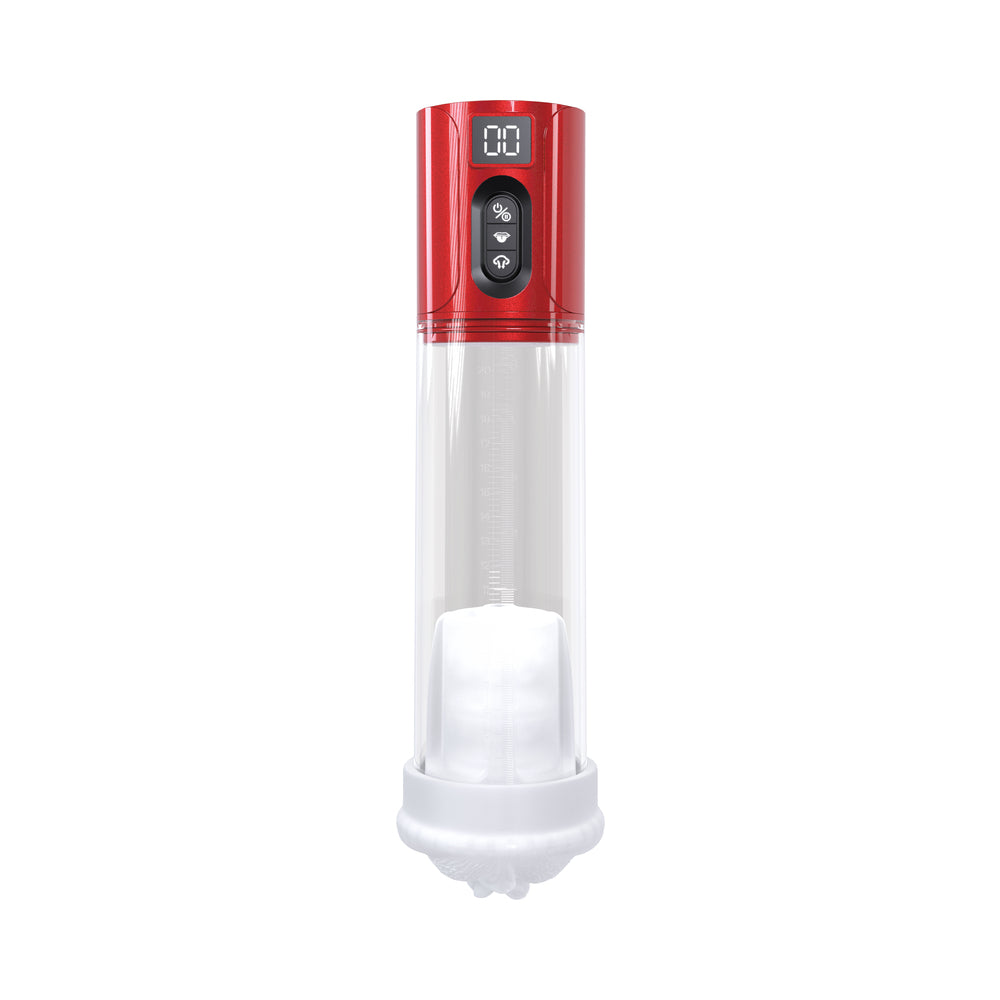 PUMPED HYPERLIFT MASTURBATOR SUCTION METALLIC RED