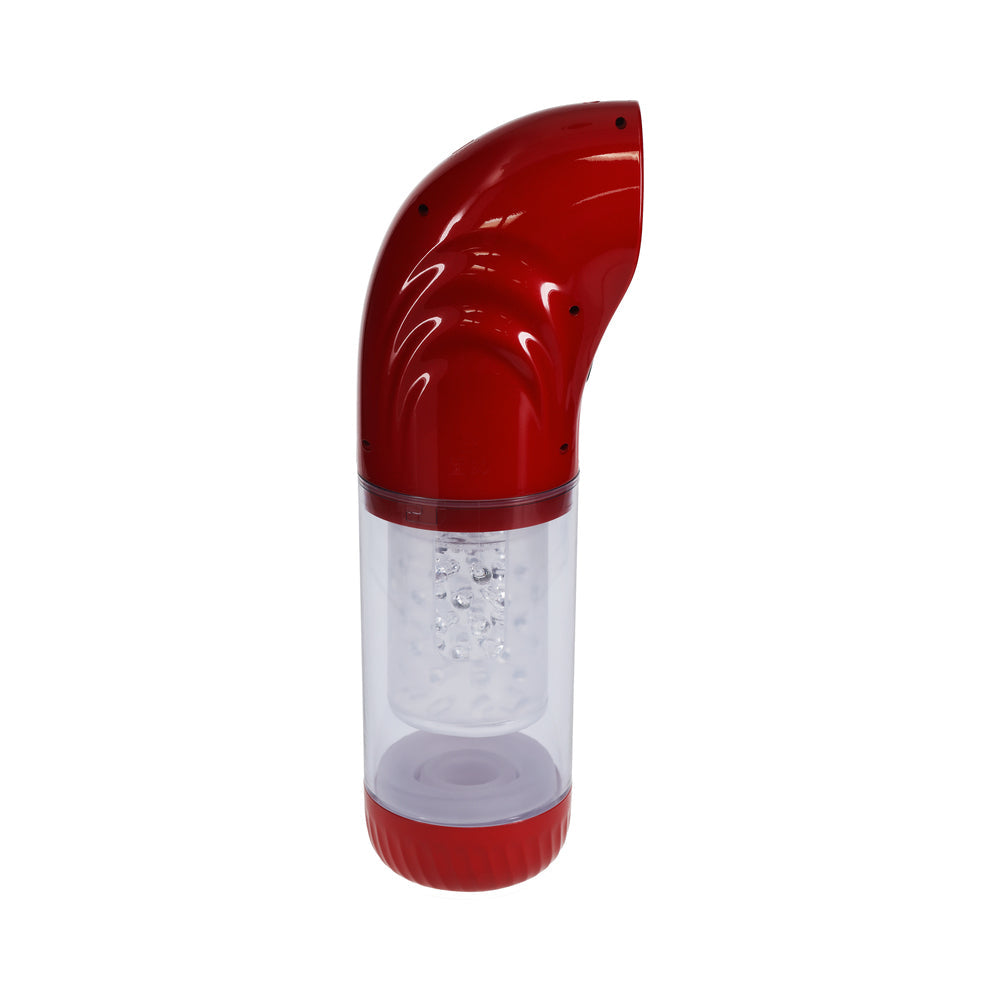 PUMPED STROKEMATE MASTURBATOR METALLIC RED