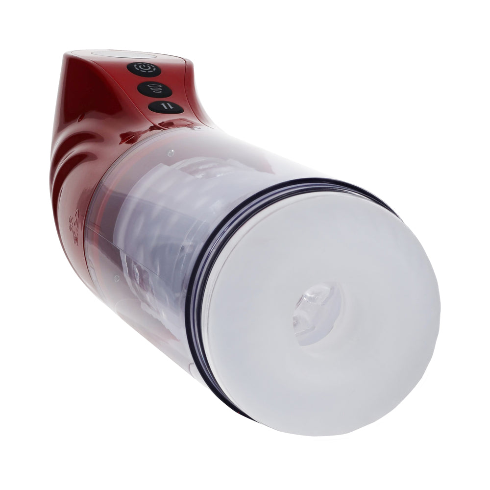 PUMPED STROKEMATE MASTURBATOR METALLIC RED