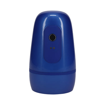 PUMPED VIBROBATOR MASTURBATOR NEGATIVE PRESSURE SUCTION VIBRATION METALLIC BLUE