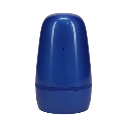 PUMPED VIBROBATOR MASTURBATOR NEGATIVE PRESSURE SUCTION VIBRATION METALLIC BLUE