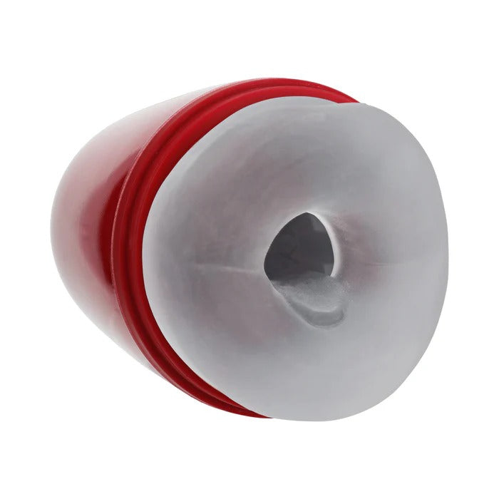 Vibrobator Masturbator Negative Pressure Suction Vibration Metallic Red