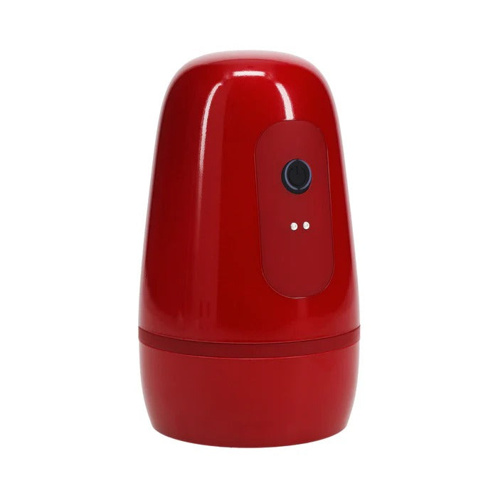 Vibrobator Masturbator Negative Pressure Suction Vibration Metallic Red