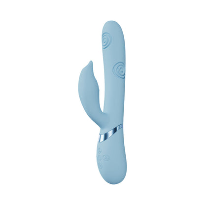 SHOTS - VIVE PALLINA RECHARGEABLE G-SPOT AND TAPPING BEADS CLIT STIMULATOR BLUE