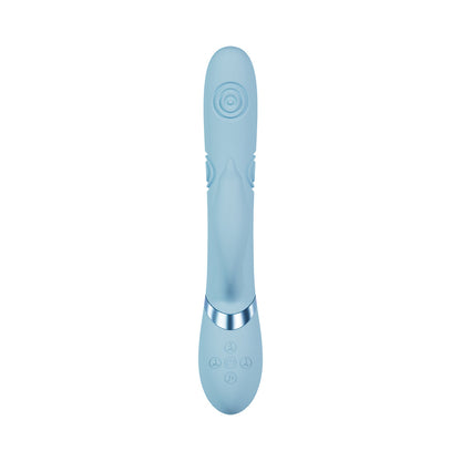 SHOTS - VIVE PALLINA RECHARGEABLE G-SPOT AND TAPPING BEADS CLIT STIMULATOR BLUE
