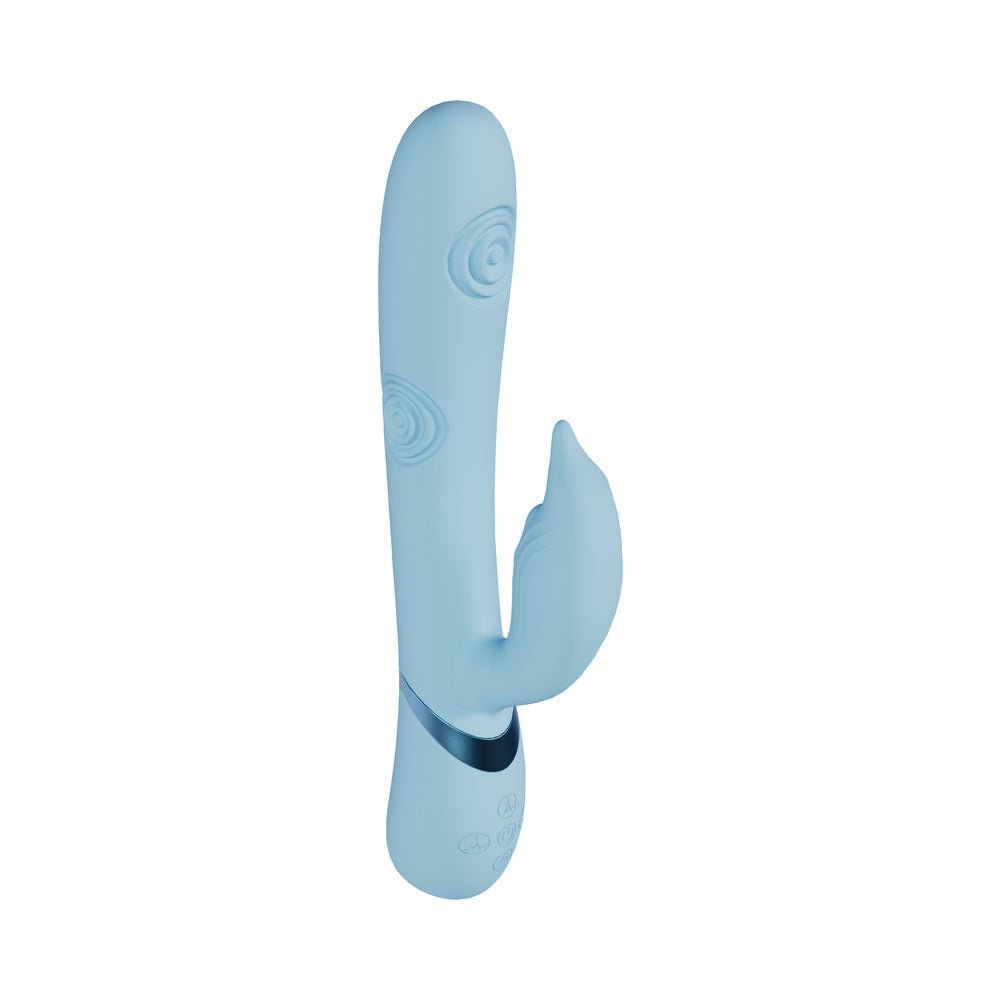 SHOTS - VIVE PALLINA RECHARGEABLE G-SPOT AND TAPPING BEADS CLIT STIMULATOR BLUE