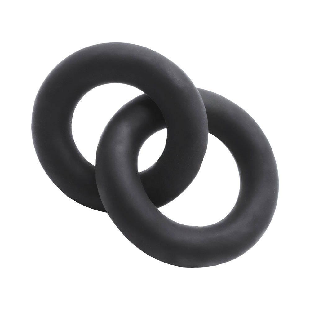 OXBALLS SHACKLE DOUBLE LINK''D COCK/BALL RINGS SPECIAL EDITION NIGHT