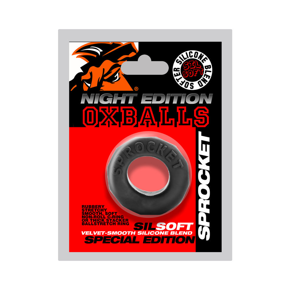 OXBALLS SPROCKET COMFORT NO-ROLL COCKRING SPECIAL EDITION NIGHT