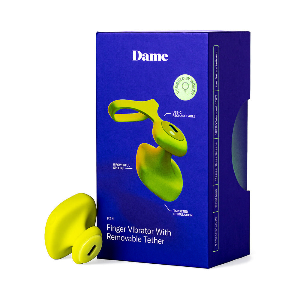 DAME - FIN 2.0 FINGER VIBRATOR CITRUS
