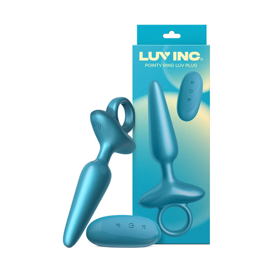 LUV INC. - PR37: POINTY RING LUV PLUG METALLIC BLUE
