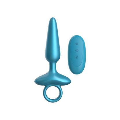 LUV INC. PR37: POINTY RING LUV PLUG METALLIC BLUE