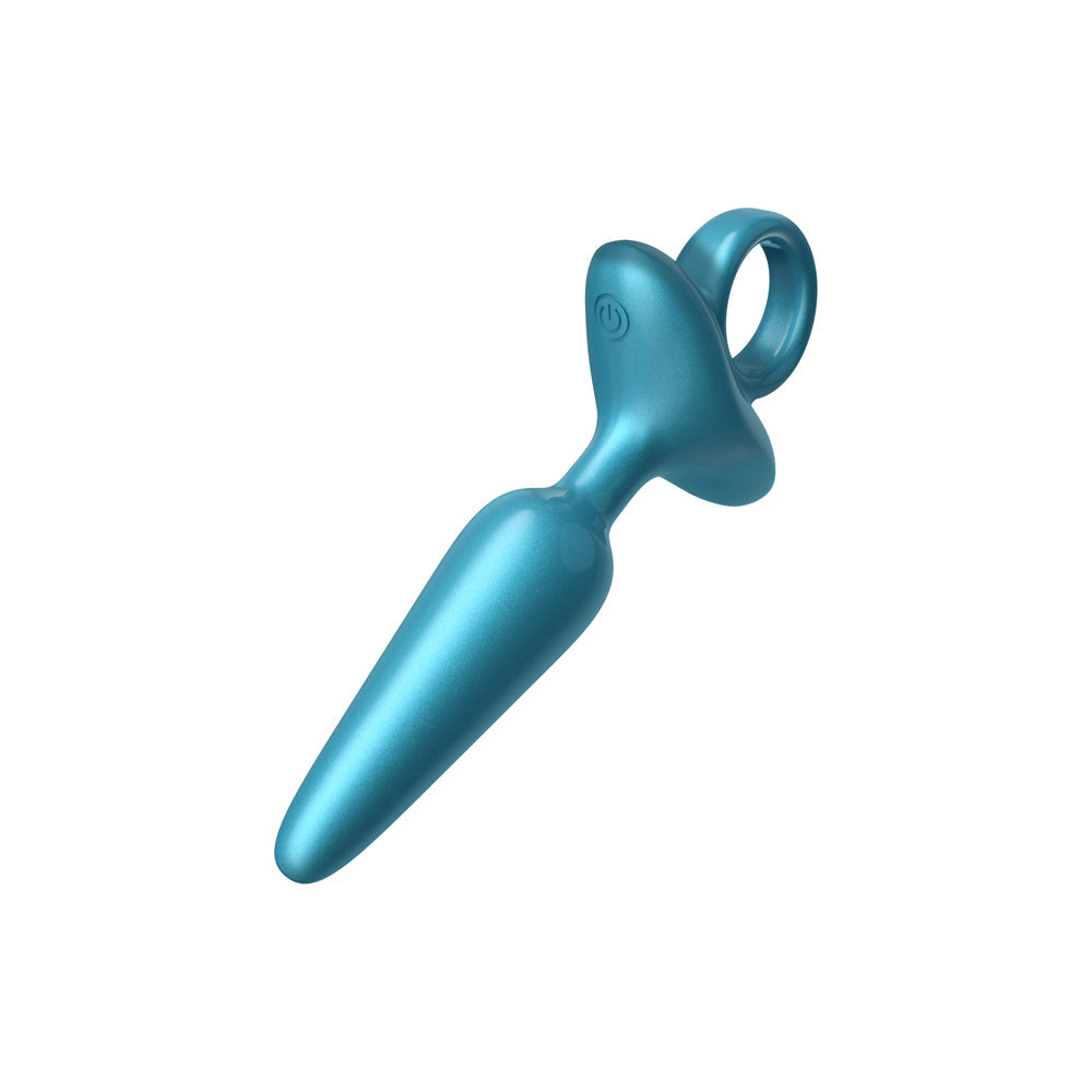 LUV INC. - PR37: ANILLO CONO PLUG ANAL LUV AZUL METÁLICO