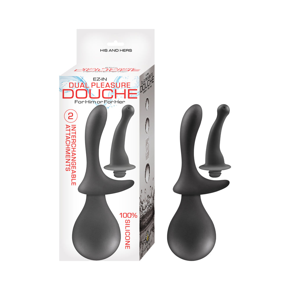NASSTOYS - EZ-IN DUAL PLEASURE DOUCHE BLACK