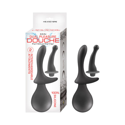 NASSTOYS - EZ-IN DUAL PLEASURE DOUCHE BLACK