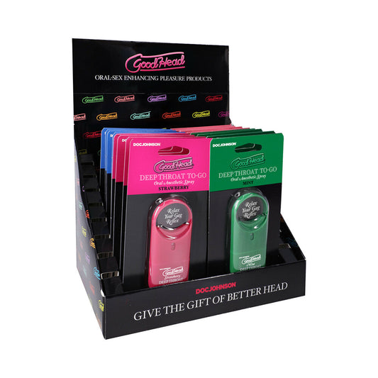 DOC JOHNSON - GOODHEAD DEEP THROAT SPRAY TO-GO DISPLAY 1