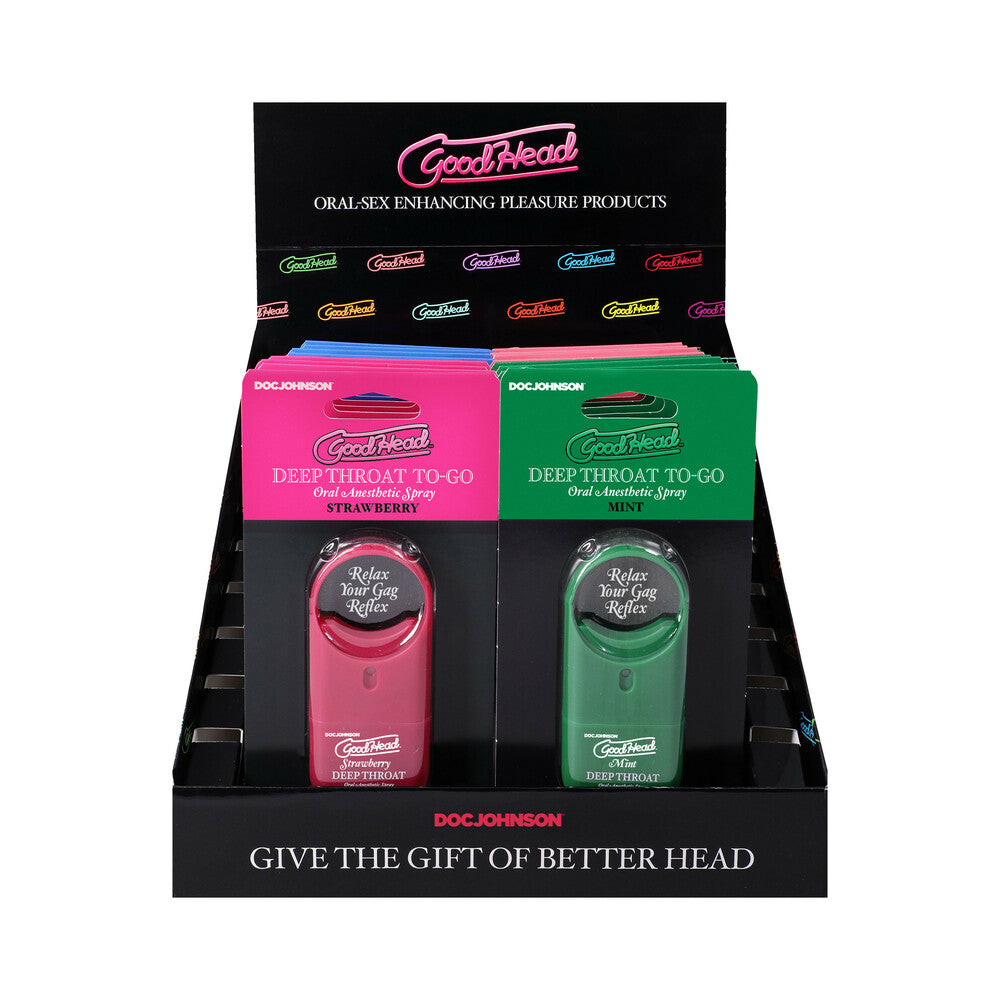 DOC JOHNSON - GOODHEAD DEEP THROAT SPRAY TO-GO DISPLAY 1