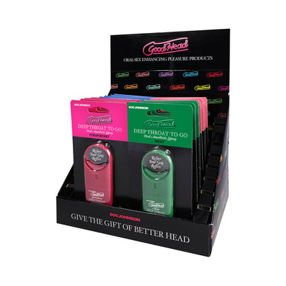 DOC JOHNSON - GOODHEAD DEEP THROAT SPRAY TO-GO DISPLAY 1