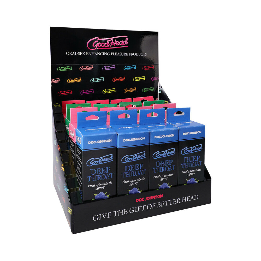 DOC JOHNSON - GOODHEAD DEEP THROAT SPRAY DISPLAY 1