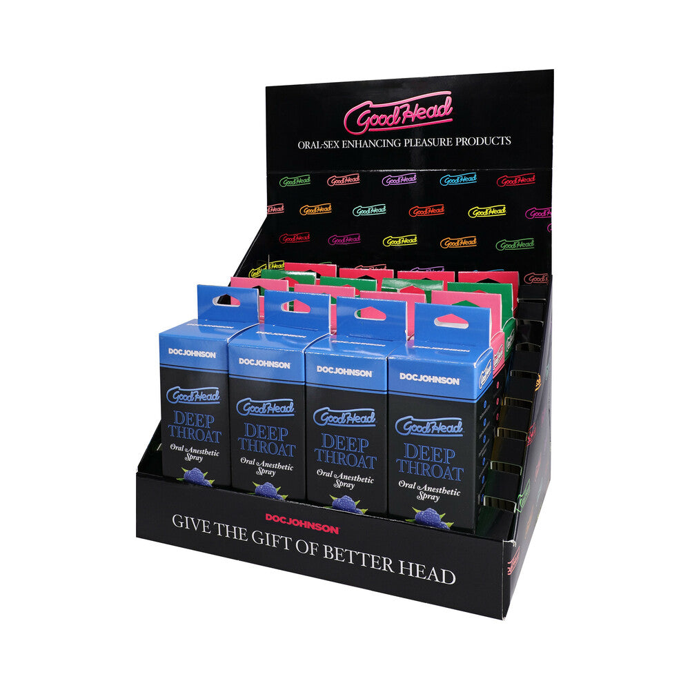 DOC JOHNSON - GOODHEAD DEEP THROAT SPRAY DISPLAY 1