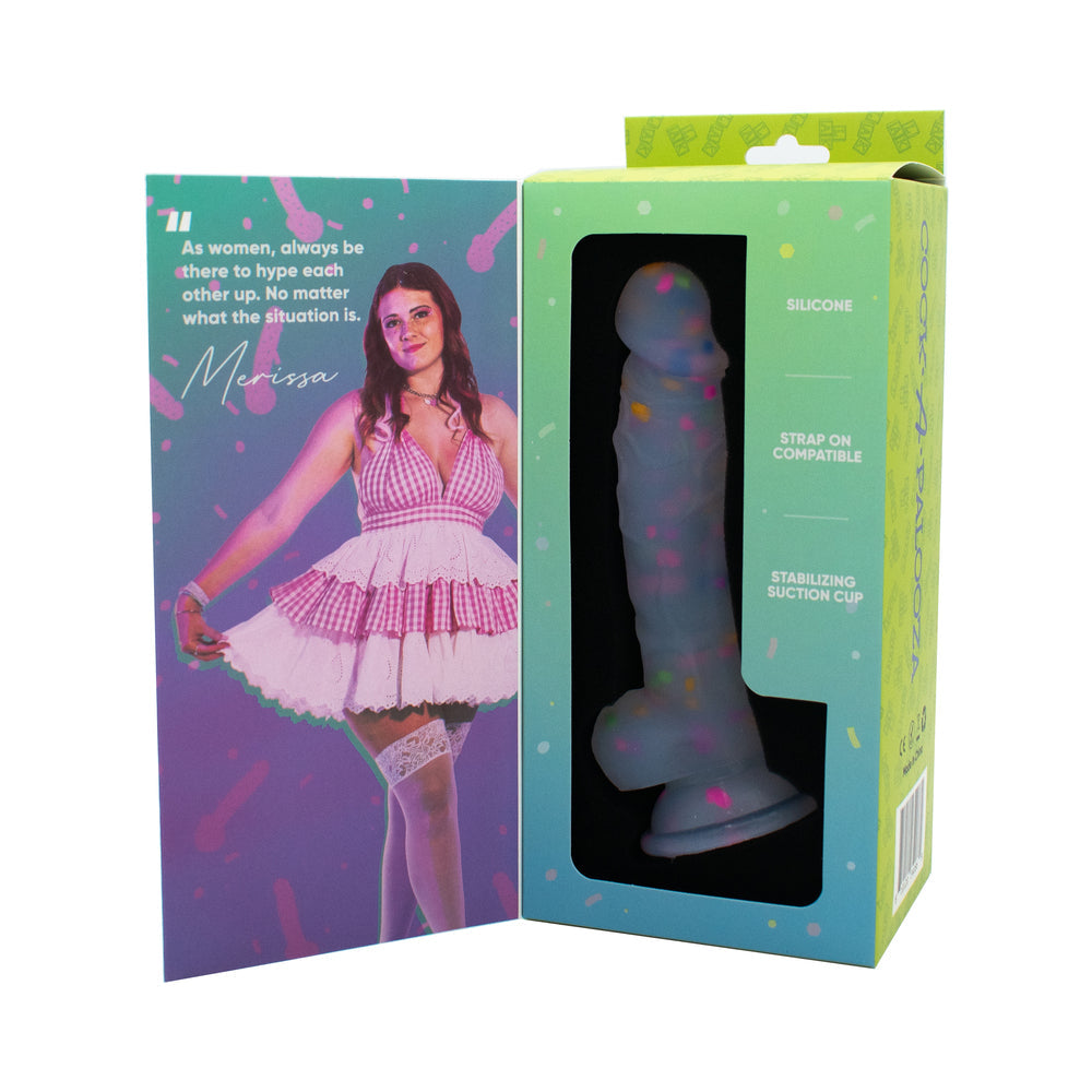 COCK-A-PALOOZA CONFETTI SILICONE DILDO