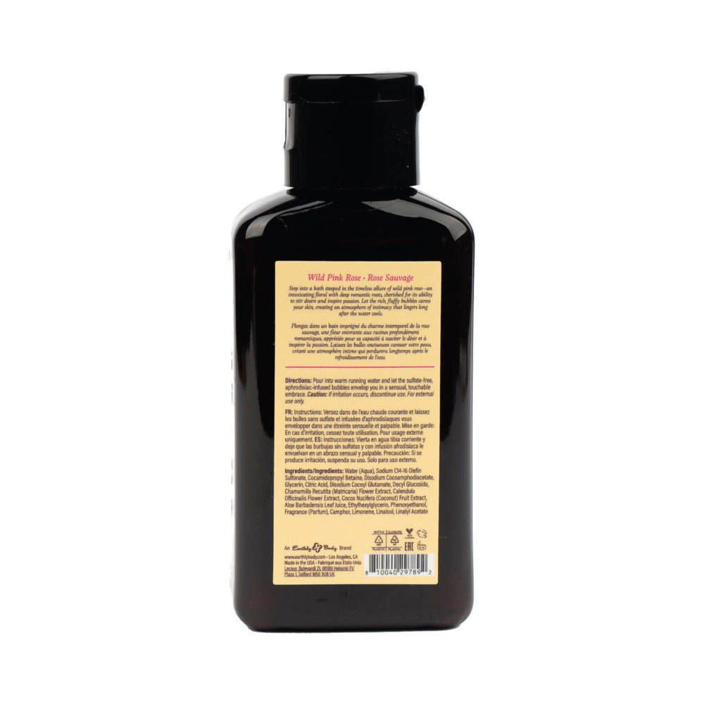 EARTHLY BODY - AT NIGHT APHRODISIAC BUBBLE BATH WILD PINK ROSE 2 OZ.