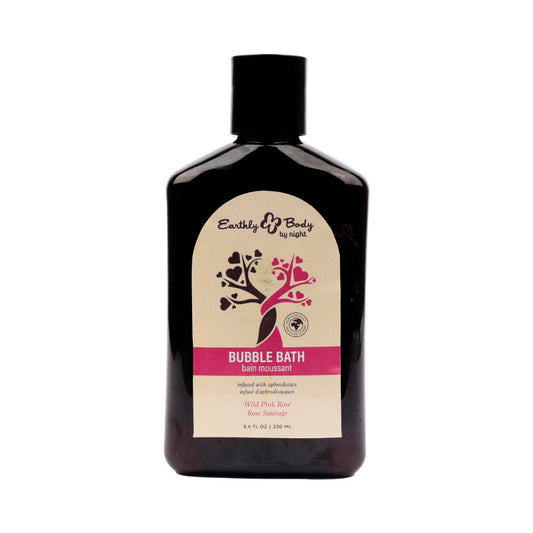 EARTHLY BODY - AT NIGHT APHRODISIAC BUBBLE BATH WILD PINK ROSE 8.4 OZ.
