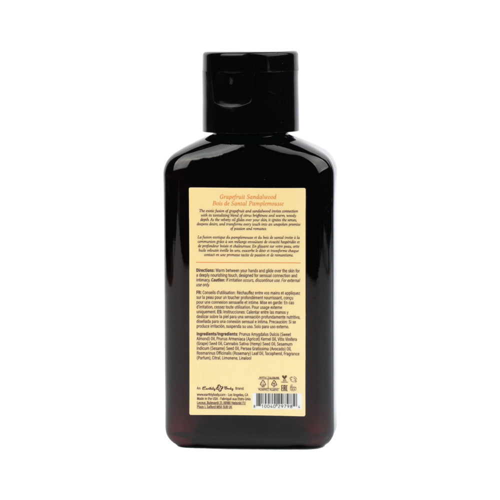 EARTHLY BODY - AT NIGHT APHRODISIAC MASSAGE OIL GRAPEFRUIT SANDALWOOD 2 OZ.
