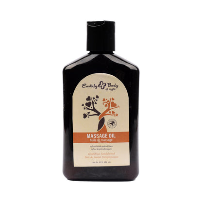 EARTHLY BODY - AT NIGHT APHRODISIAC MASSAGE OIL GRAPEFRUIT SANDALWOOD 8.4 OZ.