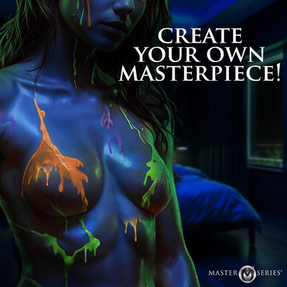 MASTER SERIES GLOW WAX UV BLACKLIGHT REACTIVE DRIP CANDLES SET OF 4