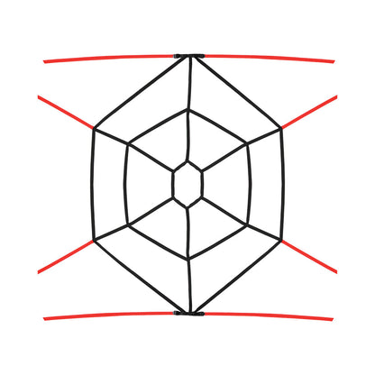 LUX FETISH WEBBED UP BEDSPREADER RESTRAINT SYSTEM