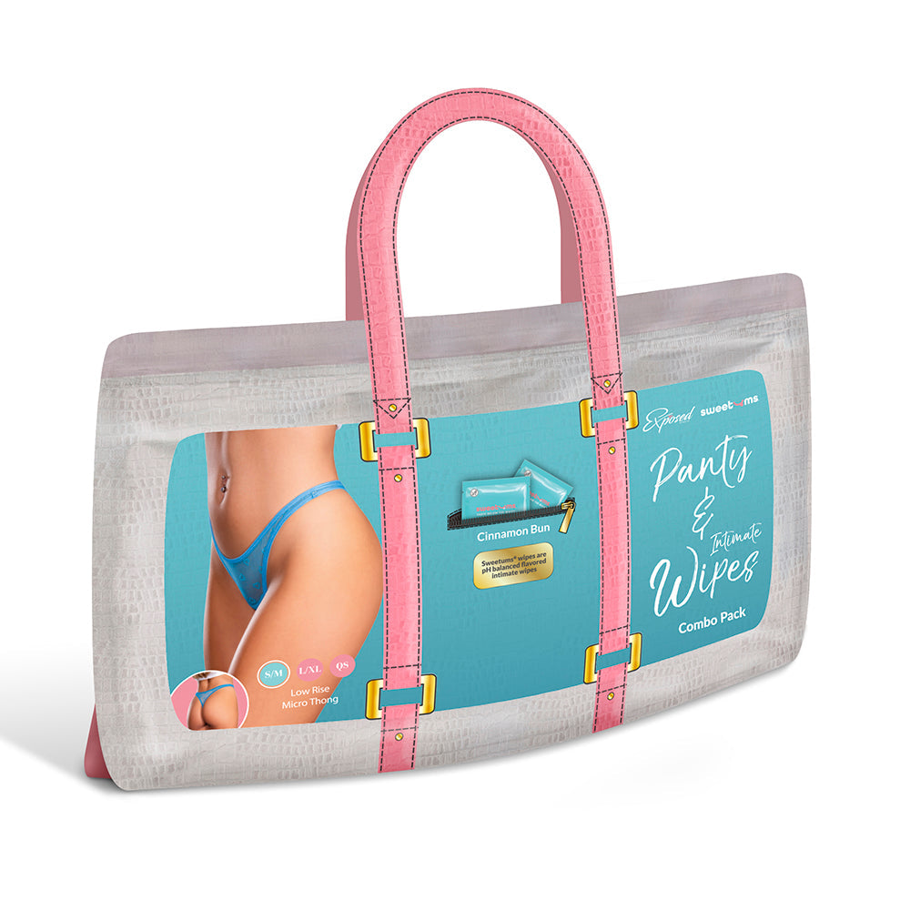 MAGIC SILK - TANGA MICRO DE TIRO BAJO SWEETUMS CINNAMON BUNS TALLA GRANDE
